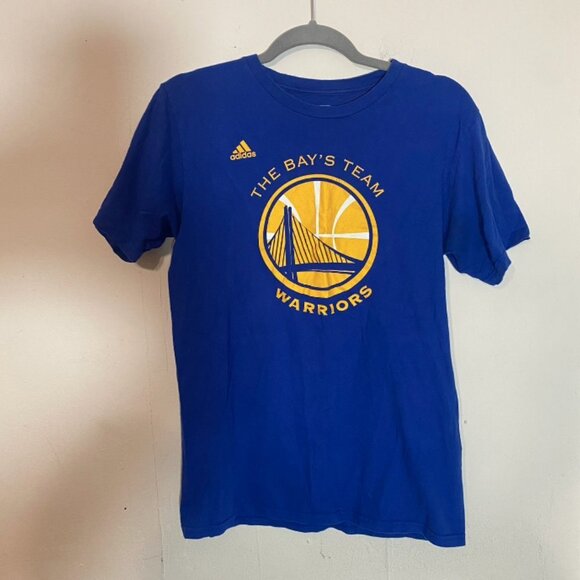 Golden State Warriors The Bay's Team Blue Tee Shirt Size Medium - Picture 1 of 5